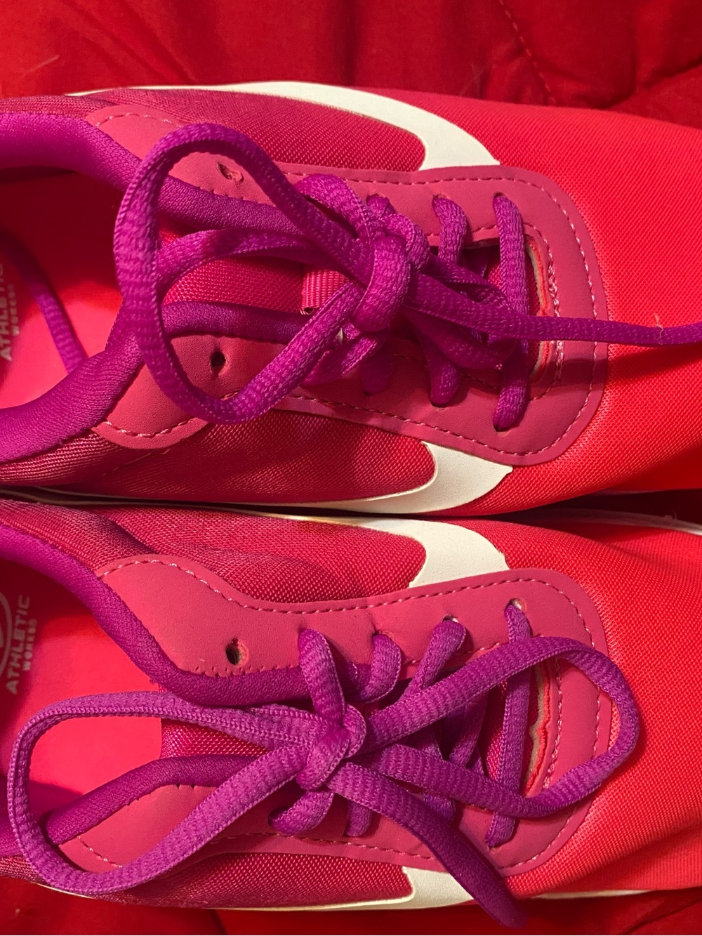 Athletic Works Bright Pink and Fuchsia Running Sneakers